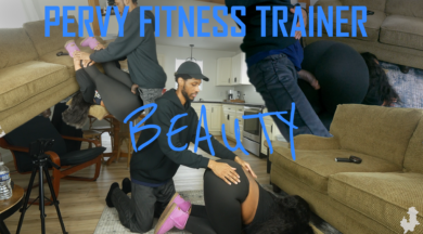 Pervy Fitness Trainer with Beauty